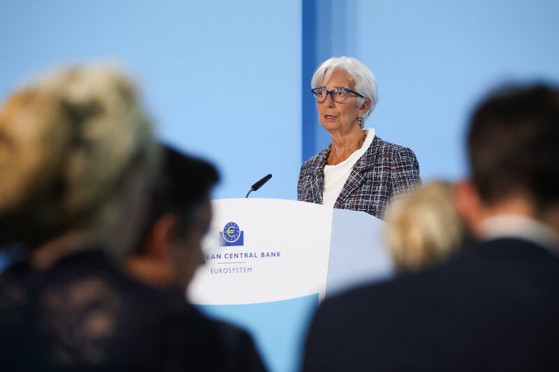 A presidente do Banco Central Europeu Christine Lagarde A presidente do Banco Central Europeu Christine Lagarde