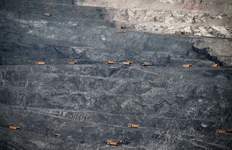 Dump trucks at the Veliki Krivelj open pit copper mine, operated by Zijin Mining Group Co. Ltd., in Bor, Serbia. Photographer: Oliver Bunic/Bloomberg Dump trucks at the Veliki Krivelj open pit copper mine, operated by Zijin Mining Group Co. Ltd., in Bor, Serbia. Photographer: Oliver Bunic/Bloomberg