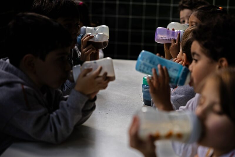 Only 30% of children in Brazil younger than three are enrolled in daycare. Photographer: Maira Erlich/Bloomberg Only 30% of children in Brazil younger than three are enrolled in daycare. Photographer: Maira Erlich/Bloomberg
