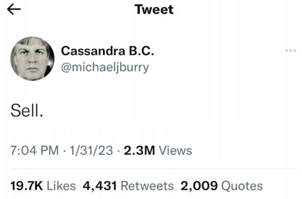 "Venda", escreveu ele "Venda", escreveu ele