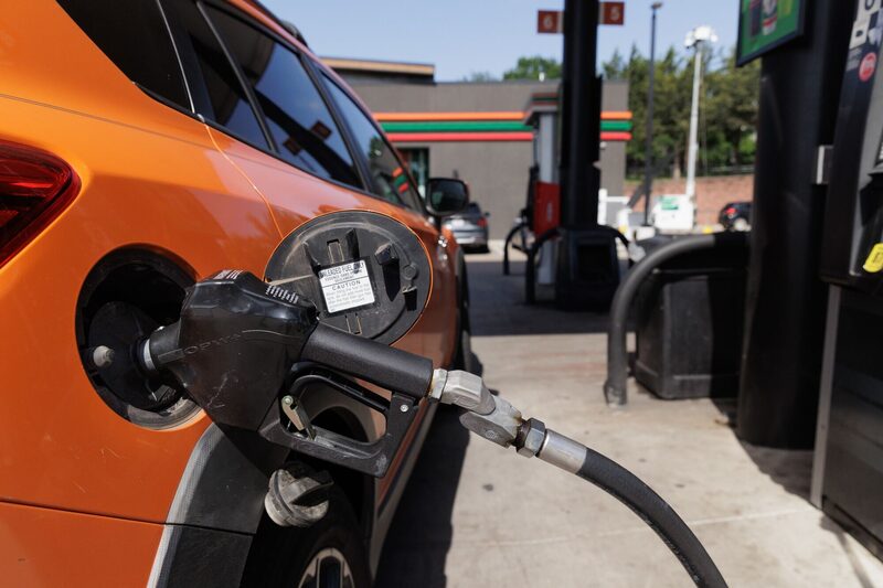 A customer refuels at a gas station in Dallas, Texas. Photographer: Shelby Tauber/Bloomberg A customer refuels at a gas station in Dallas, Texas. Photographer: Shelby Tauber/Bloomberg