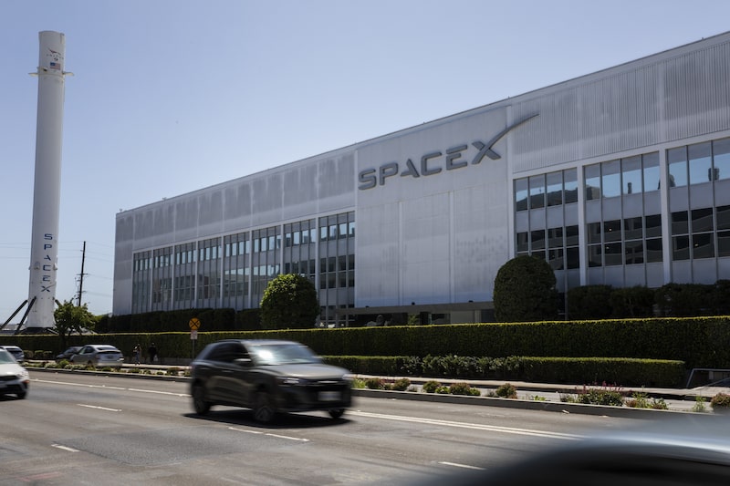 Sede de SpaceX en Hawthorne, California. Foto: Alisha Jucevic/Bloomberg Sede de SpaceX en Hawthorne, California. Foto: Alisha Jucevic/Bloomberg