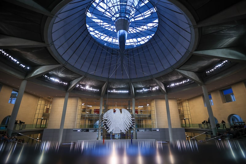 The Bundestag in Berlin. The Bundestag in Berlin.