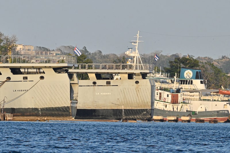 Cuban coast guard ships docked at the port of Havana on February 25, 2026. Cuban coast guard ships docked at the port of Havana on February 25, 2026.