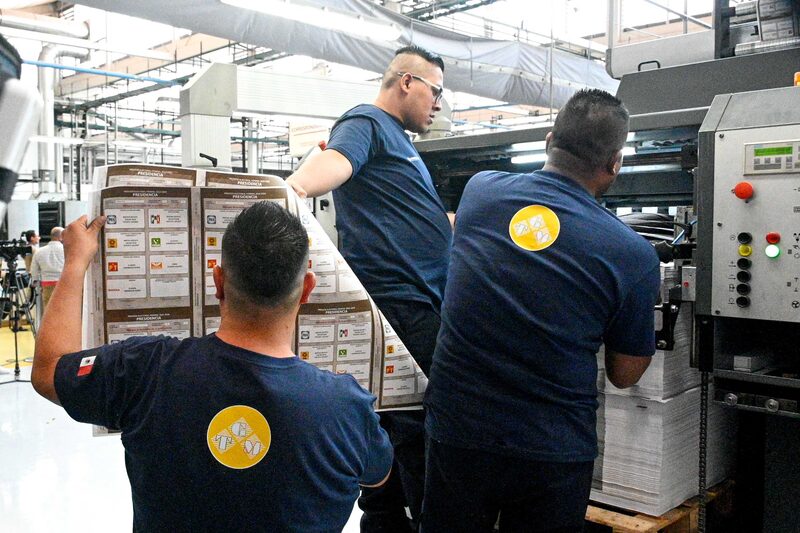 Inicio del ciclo de la producción de boletas electorales, Talleres Gráficos de México, 1 de marzo de 2024 Inicio del ciclo de la producción de boletas electorales, Talleres Gráficos de México, 1 de marzo de 2024