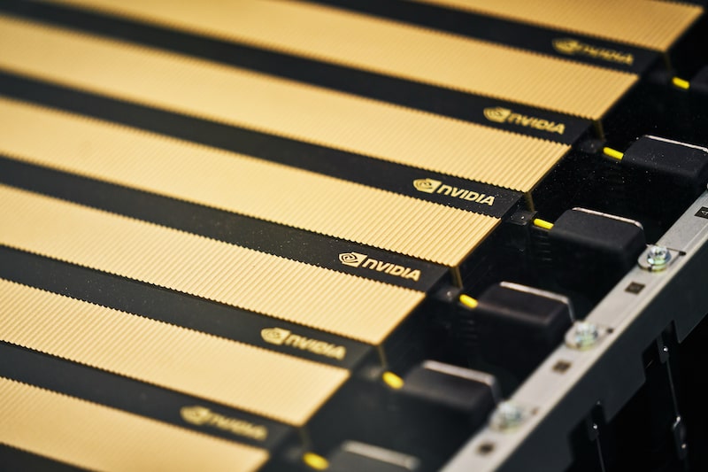 Las GPU de Nvidia dominan el mercado de centros de datos para inteligencia artificial. Fotógrafo: An Rong Xu/Bloomberg Las GPU de Nvidia dominan el mercado de centros de datos para inteligencia artificial. Fotógrafo: An Rong Xu/Bloomberg