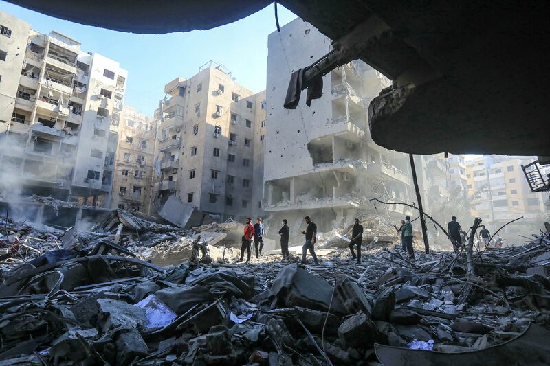 Destroços após ataques em Beirute, no Líbano, em setembro de 2024 (Foto: AFP via Getty Images) Destroços após ataques em Beirute, no Líbano, em setembro de 2024 (Foto: AFP via Getty Images)