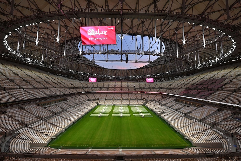 Vista general del estadio Lusail sede de la final de la Copa Mundial de la FIFA 2022, en Doha, Qatar. (Foto de Shaun Botterill/Getty Images) Vista general del estadio Lusail sede de la final de la Copa Mundial de la FIFA 2022, en Doha, Qatar. (Foto de Shaun Botterill/Getty Images)