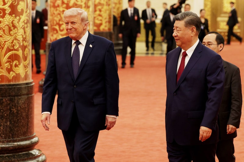 Donald Trump y Xi Jinping. Fotógrafo: Alex Wong/Getty Images. Donald Trump y Xi Jinping. Fotógrafo: Alex Wong/Getty Images.