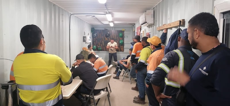 Trabajadores de la mina de cobre de First Quantum Minerals en Panamá Trabajadores de la mina de cobre de First Quantum Minerals en Panamá