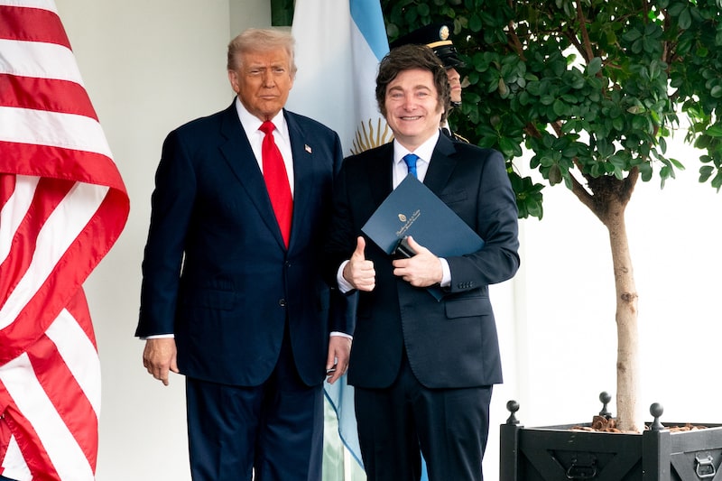 Donald Trump e Javier Milei Donald Trump e Javier Milei