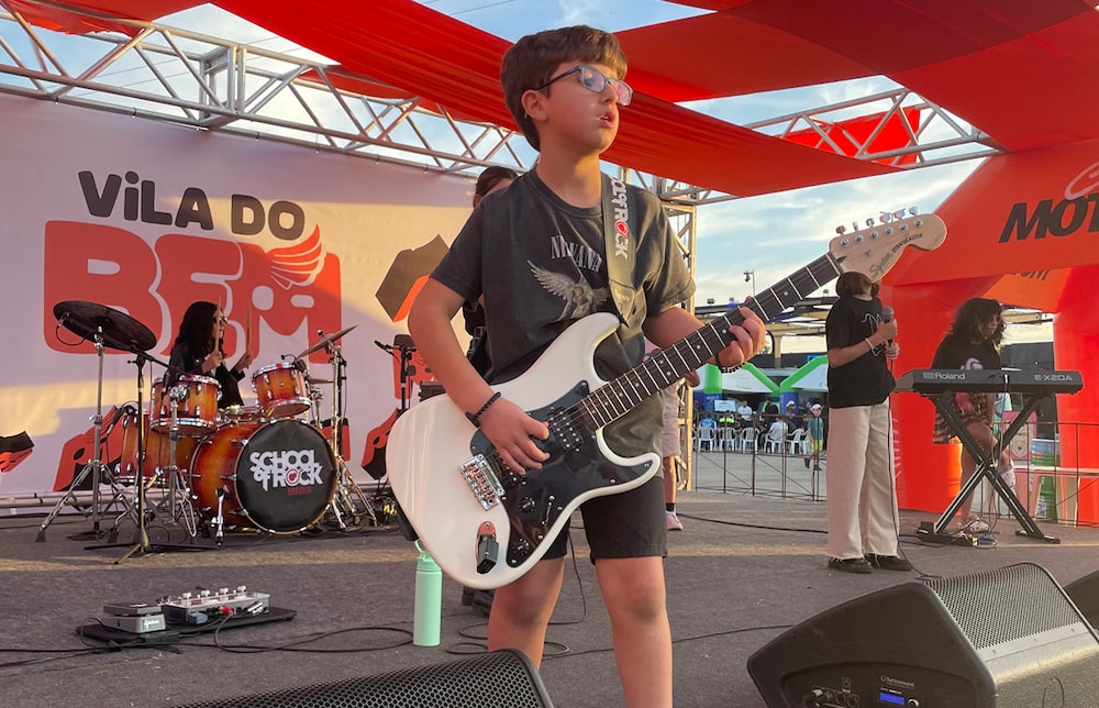 Shows são atrativo central na proposta de valor da School of Rock (Foto: Divulgação com autorização dos pais das crianças) Shows são atrativo central na proposta de valor da School of Rock (Foto: Divulgação com autorização dos pais das crianças)