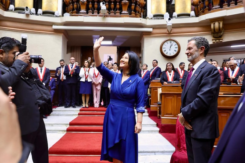 La presidenta de Perú, Keiko Fujimori, el 28 de julio de 2026. La presidenta de Perú, Keiko Fujimori, el 28 de julio de 2026.