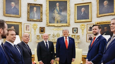 Lula se diz ‘otimista’ após reunião com Trump e convida EUA a se interessar pelo Brasil Lula se diz ‘otimista’ após reunião com Trump e convida EUA a se interessar pelo Brasil