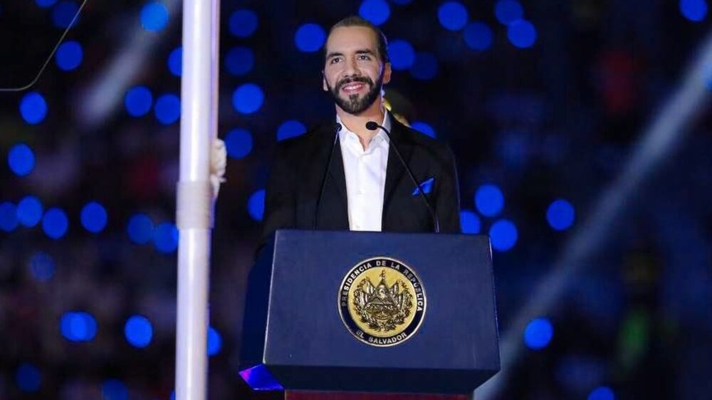 El presidente Nayib Bukele en la apertura de los Juegos Centroamericanos y del Caribe, en San Salvador, el 23 de junio. El presidente Nayib Bukele en la apertura de los Juegos Centroamericanos y del Caribe, en San Salvador, el 23 de junio.