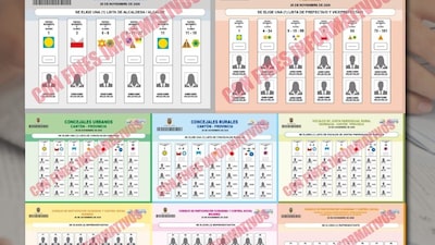 Cómo es la nueva papeleta electoral para las elecciones en Ecuador Cómo es la nueva papeleta electoral para las elecciones en Ecuador