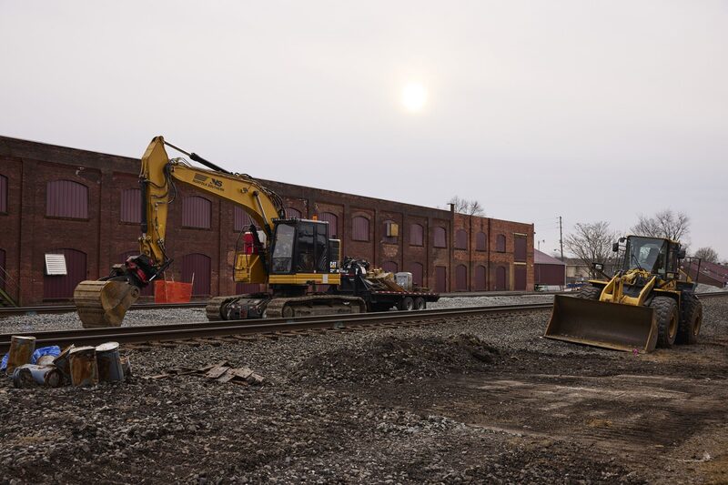 Imagen del tren descarrilado Imagen del tren descarrilado