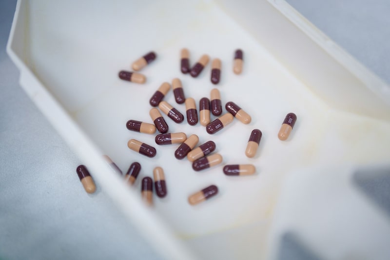 Varios medicamentos se clasifican en una bandeja en una farmacia en Los Ángeles, California. Varios medicamentos se clasifican en una bandeja en una farmacia en Los Ángeles, California.