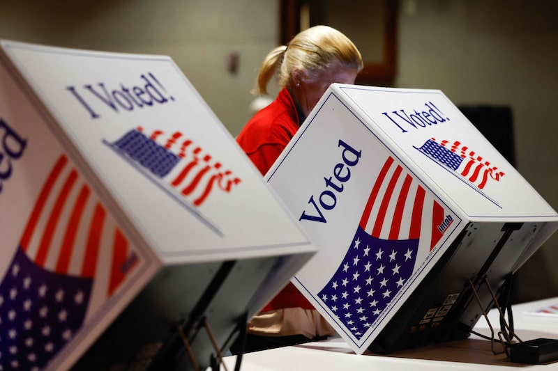 Previsões para o resultado da eleição presidencial entre Kamala Harris e Donald Trump apontam empate técnico (crédito: Saijel Kishan) Previsões para o resultado da eleição presidencial entre Kamala Harris e Donald Trump apontam empate técnico (crédito: Saijel Kishan)