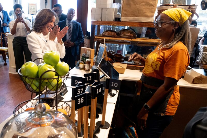 Harris hizo el anuncio en el segundo de una gira de dos días por la disputada Georgia, donde busca aumentar sus cifras entre los votantes negros y rurales. Harris hizo el anuncio en el segundo de una gira de dos días por la disputada Georgia, donde busca aumentar sus cifras entre los votantes negros y rurales.