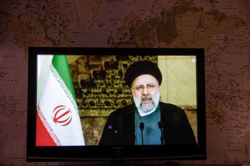 Ebrahim Raisi, presidente de Irán, habla durante un vídeo pregrabado en la Asamblea General de las Naciones Unidas en Nueva York, el martes 21 de septiembre de 2021. Fotógrafo: Michael Nagle/Bloomberg Ebrahim Raisi, presidente de Irán, habla durante un vídeo pregrabado en la Asamblea General de las Naciones Unidas en Nueva York, el martes 21 de septiembre de 2021. Fotógrafo: Michael Nagle/Bloomberg