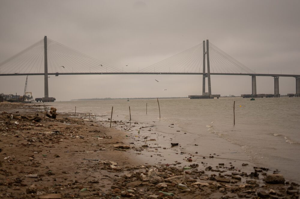 Bajos niveles de agua este año en el Paraná en medio de una sequía.Fuente: Bloomberg Bajos niveles de agua este año en el Paraná en medio de una sequía.Fuente: Bloomberg