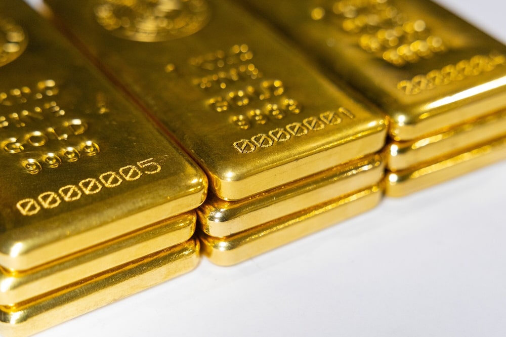 Lingotes de oro. Lingotes de oro.
