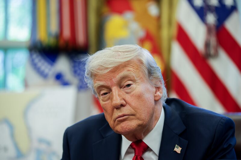 El presidente de Estados Unidos, Donald Trump, cumplirá los primeros 100 días de su mandato el próximo 30 de abril. Foto: Samuel Corum/Sipa/Bloomberg El presidente de Estados Unidos, Donald Trump, cumplirá los primeros 100 días de su mandato el próximo 30 de abril. Foto: Samuel Corum/Sipa/Bloomberg