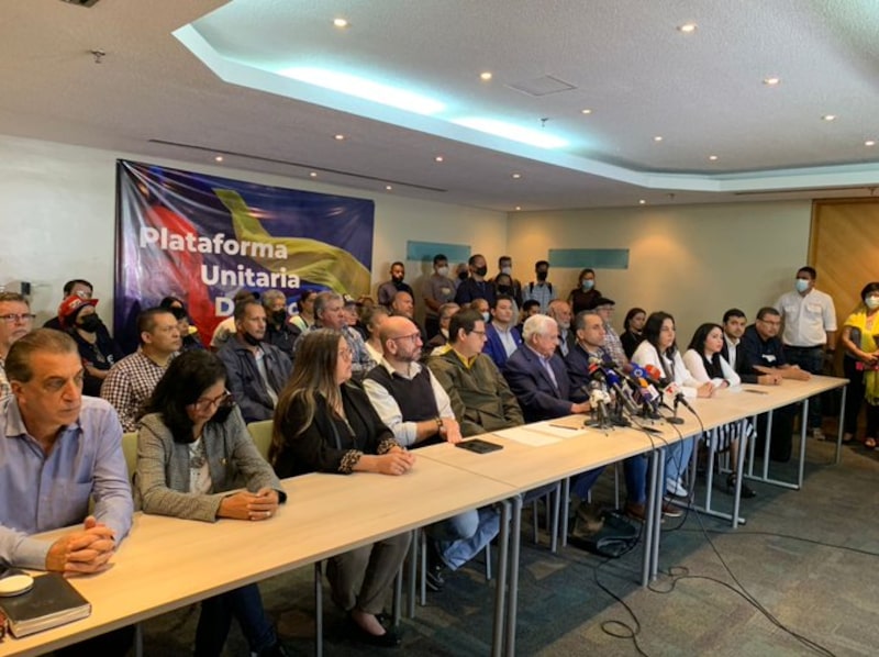 Plataforma Unitaria, encabezada por Omar Barboza / Foto El Pitazo Plataforma Unitaria, encabezada por Omar Barboza / Foto El Pitazo