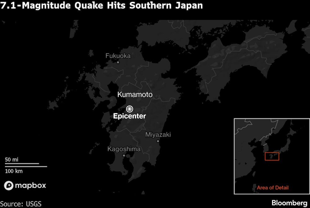 7.1-Magnitude Quake Hits Southern Japan 7.1-Magnitude Quake Hits Southern Japan