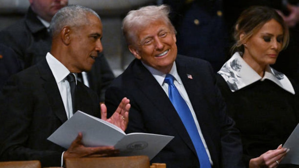 El expresidente Barack Obama, a la izquierda, y el presidente electo Donald Trump antes del funeral del fallecido expresidente Jimmy Carter. El expresidente Barack Obama, a la izquierda, y el presidente electo Donald Trump antes del funeral del fallecido expresidente Jimmy Carter.