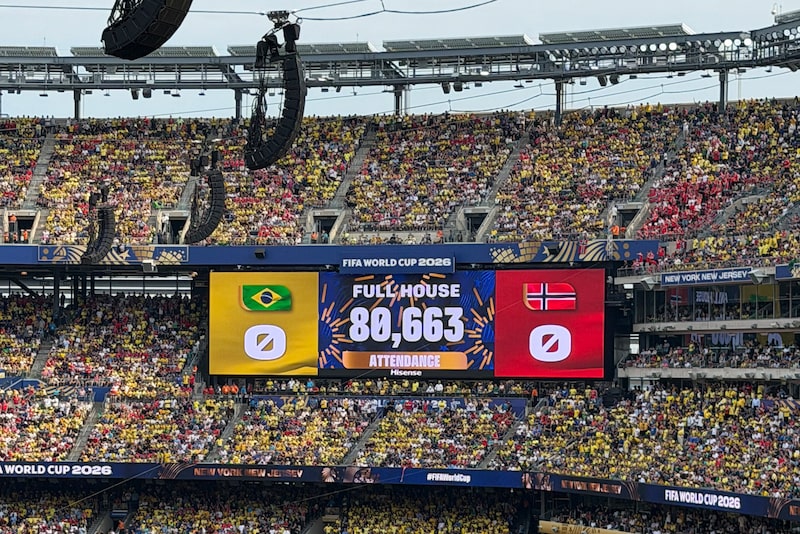 Público na partida entre Brasil e Noruega na Copa do Mundo 2026 Público na partida entre Brasil e Noruega na Copa do Mundo 2026