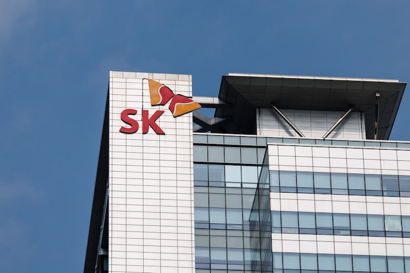 The SK Group logo. Photographer: SeongJoon Cho/Bloomberg The SK Group logo. Photographer: SeongJoon Cho/Bloomberg