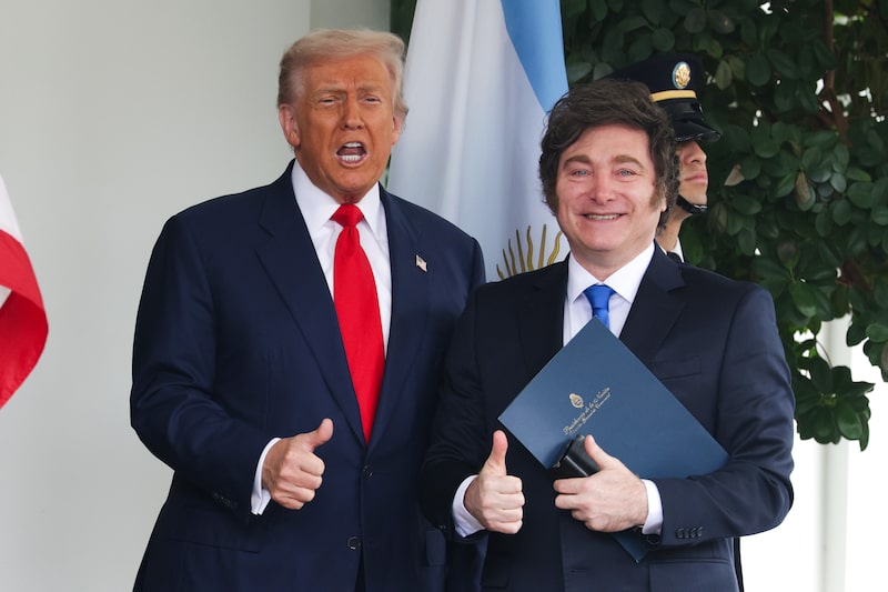Donald Trump e Javier Milei Donald Trump e Javier Milei
