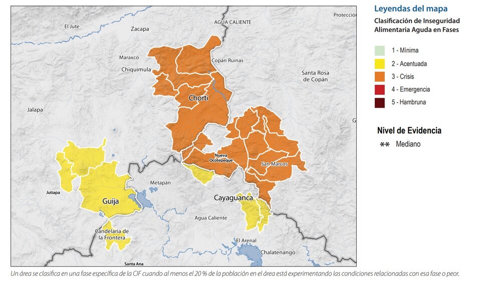 Situación de inseguridad alimentaria proyectada. Situación de inseguridad alimentaria proyectada.
