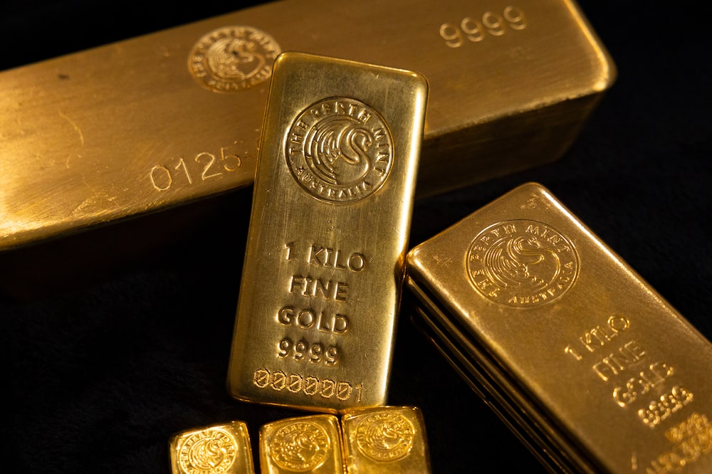 Gold bars arranged at the Perth Mint Refinery, operated by Gold Corp., in Perth, Australia, on Thursday, Feb. 5, 2026. The reversal came as the stock market was whipsawed by volatility, Bitcoin tumbled and what had been a steep run-up in gold and silver prices abruptly reversed, all of which drove investors into the safety of US Treasuries. Photographer: Matt Jelonek/Bloomberg Gold bars arranged at the Perth Mint Refinery, operated by Gold Corp., in Perth, Australia, on Thursday, Feb. 5, 2026. The reversal came as the stock market was whipsawed by volatility, Bitcoin tumbled and what had been a steep run-up in gold and silver prices abruptly reversed, all of which drove investors into the safety of US Treasuries. Photographer: Matt Jelonek/Bloomberg