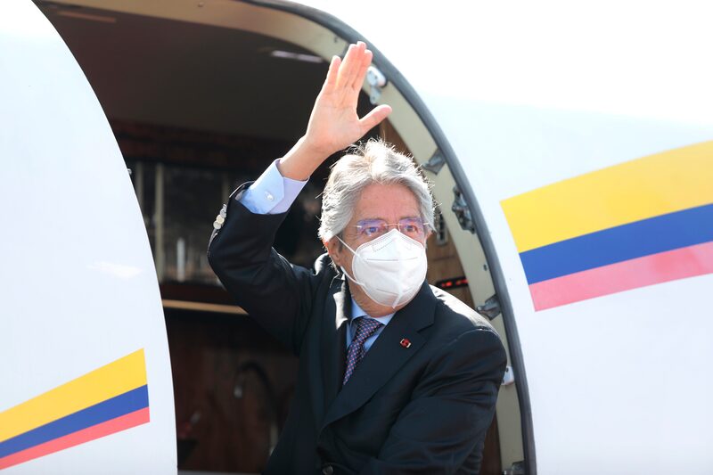 El presidente Guillermo Lasso partió desde Quito este miércoles. El presidente Guillermo Lasso partió desde Quito este miércoles.