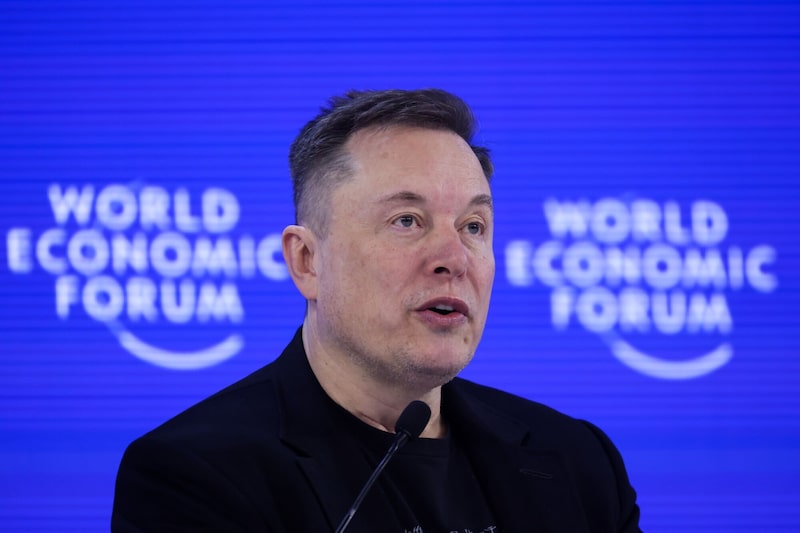 Elon Musk durante el Foro Económico Mundial en Davos, Suiza, el 22 de enero de 2026. Elon Musk durante el Foro Económico Mundial en Davos, Suiza, el 22 de enero de 2026.