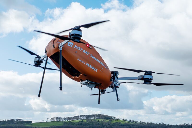 Empresa europeia de delivery firmou uma parceria com a Manna Drones Empresa europeia de delivery firmou uma parceria com a Manna Drones