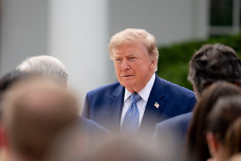 El presidente de Estados Unidos, Donald Trump, conversa con periodistas en la Casa Blanca. El presidente de Estados Unidos, Donald Trump, conversa con periodistas en la Casa Blanca.