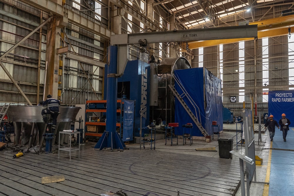 A worker using machinery at the hydroelectric turbine factory ANDRITZ S.A. de C.V. in Morelia, Mexico, on Wednesday, July. 30, 2025. Photographer: Alejandro Cegarra/Bloomberg
A worker using machinery at the hydroelectric turbine factory ANDRITZ S.A. de C.V. in Morelia, Mexico, on Wednesday, July. 30, 2025. Photographer: Alejandro Cegarra/Bloomberg