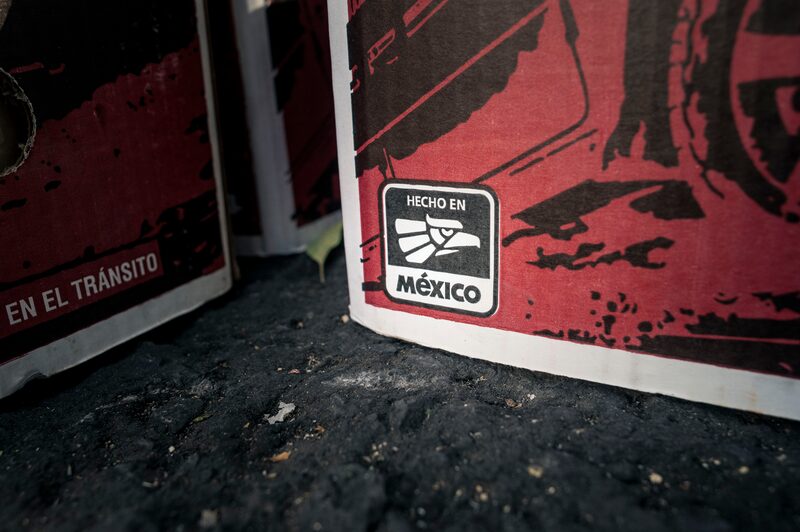 A "Made in Mexico" label at a store in Mexico City, Mexico, on Tuesday, March 4, 2025. The Mexican peso slumped after US President Donald Trump imposed new import tariffs against the country, though other developing-nation currencies held their own amid concerns about the impact of the escalating trade war on growth in the world's largest economy. Photographer: Mayolo Lopez Gutierrez/Bloomberg A "Made in Mexico" label at a store in Mexico City, Mexico, on Tuesday, March 4, 2025. The Mexican peso slumped after US President Donald Trump imposed new import tariffs against the country, though other developing-nation currencies held their own amid concerns about the impact of the escalating trade war on growth in the world's largest economy. Photographer: Mayolo Lopez Gutierrez/Bloomberg