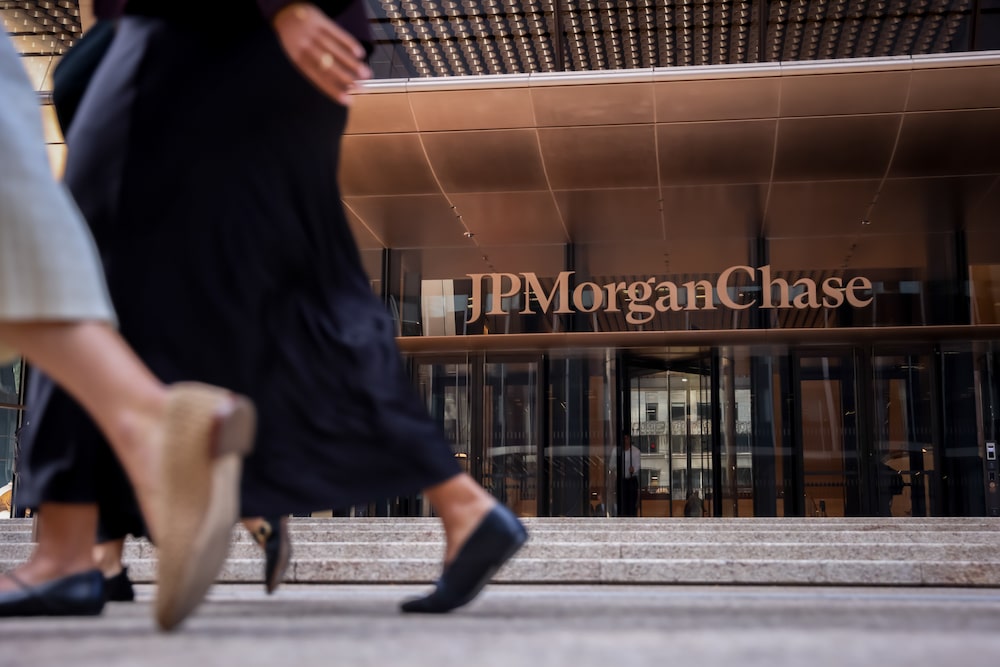 The JPMorgan Chase & Co. headquarters in New York, US, on Monday, Oct. 12, 2026. JPMorgan Chase & Co. is scheduled to release earnings figures on October 13. Photographer: Michael Nagle/Bloomberg The JPMorgan Chase & Co. headquarters in New York, US, on Monday, Oct. 12, 2026. JPMorgan Chase & Co. is scheduled to release earnings figures on October 13. Photographer: Michael Nagle/Bloomberg