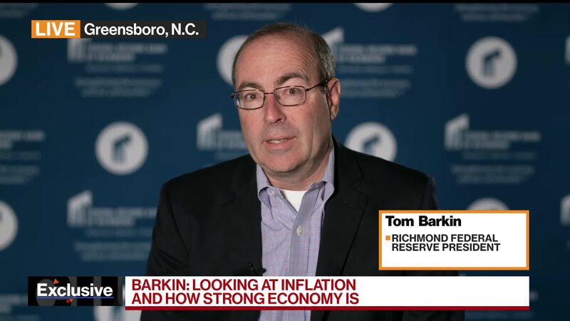 El presidente de la Fed de Richmond, Tom Barkin. El presidente de la Fed de Richmond, Tom Barkin.