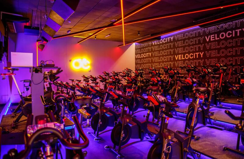 Estúdio de spinning da Velocity Estúdio de spinning da Velocity