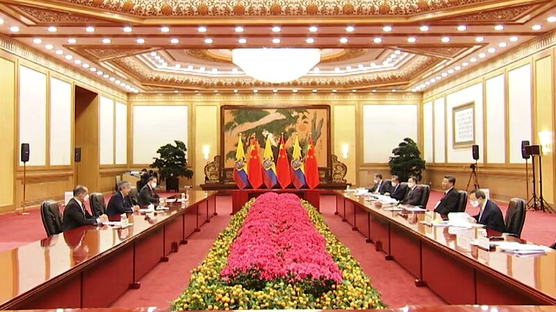 Las autoridades ecuatorianas y chinas se reunieron el 5 de febrero en Beijing. Las autoridades ecuatorianas y chinas se reunieron el 5 de febrero en Beijing.