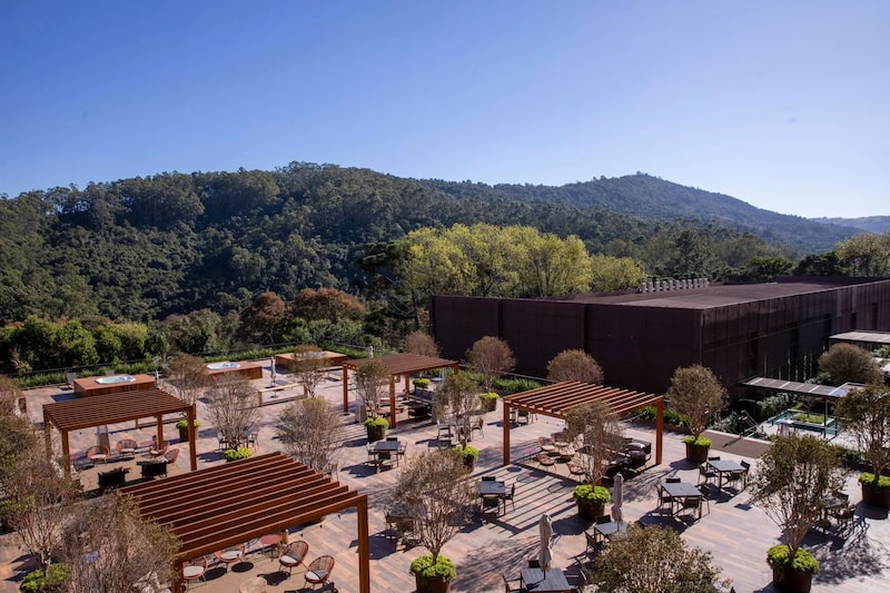 Vista para hotel em Águas de Lindoia da Cacau Show Vista para hotel em Águas de Lindoia da Cacau Show