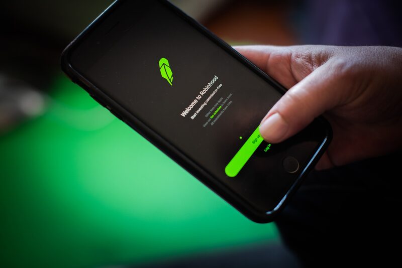 Imagen de la app de Robinhood. Imagen de la app de Robinhood.