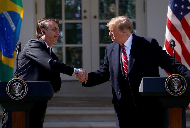 Trump y Bolsonaro se reúnen en la Casa Blanca en 2019. Fotógrafo: Andrew Harrer/Bloomberg. Trump y Bolsonaro se reúnen en la Casa Blanca en 2019. Fotógrafo: Andrew Harrer/Bloomberg.