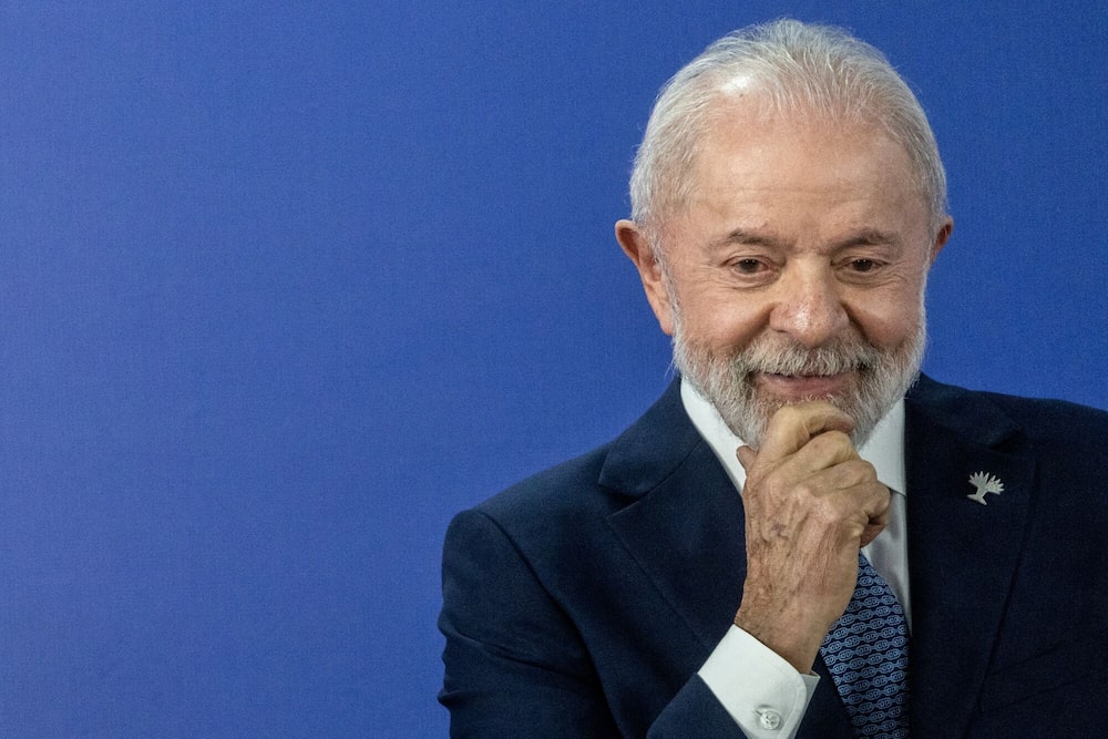 Luiz Inácio Lula da Silva, presidente de Brasil, durante una conferencia de prensa en la Cumbre del BRICS celebrada en Río de Janeiro, Brasil, el lunes 7 de julio de 2025. Luiz Inácio Lula da Silva, presidente de Brasil, durante una conferencia de prensa en la Cumbre del BRICS celebrada en Río de Janeiro, Brasil, el lunes 7 de julio de 2025.